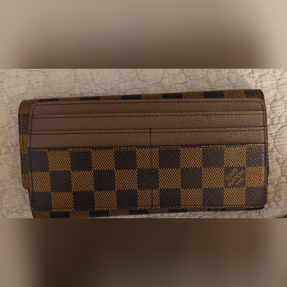 LOUIS VUITTON *Vintage Portefeuille Ron Modular long wallet M10098 Damier canvas - Picture 8 of 9